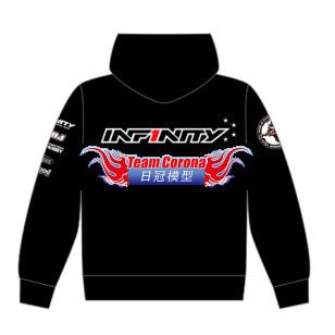 INFINITY A0096XL - INFINITY TEAM HOODIE "4 STARS" (BK) SIZE:XL